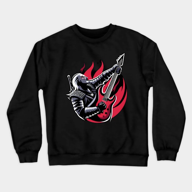 Guitar Slayer - Dark Fantasy Crewneck Sweatshirt by Fenay-Designs